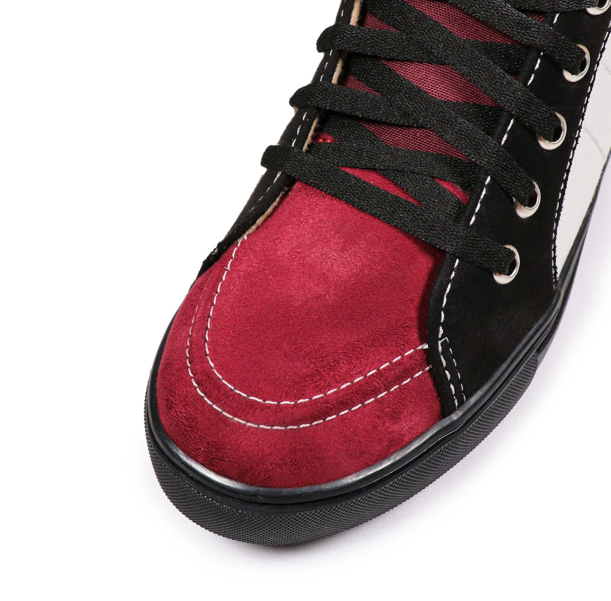 Cherry Car - Men's High-Top Suede Canvas Sneaker