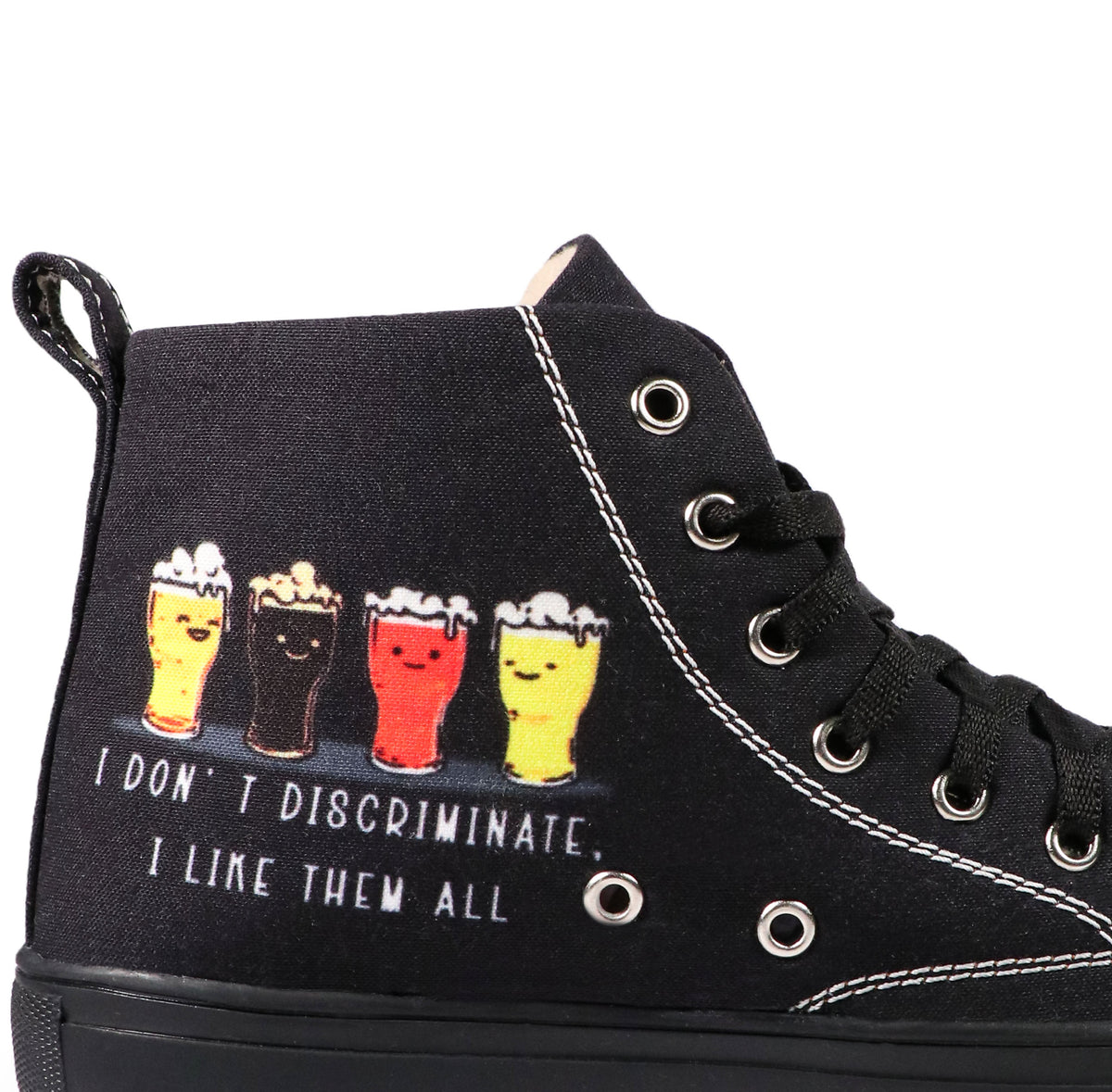 Beergetarian - Women's High-Top Canvas Sneaker