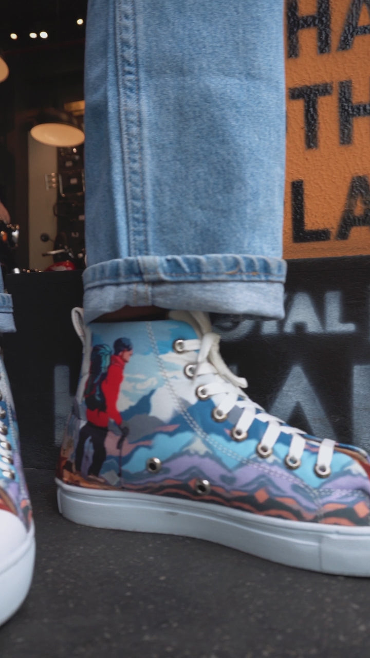 Mountain Men - Men's High-Top Canvas Sneaker